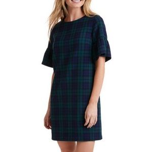 Vineyard Vines Blackwatch Flutter Sleeve Dress - Holiday Plaid Dress